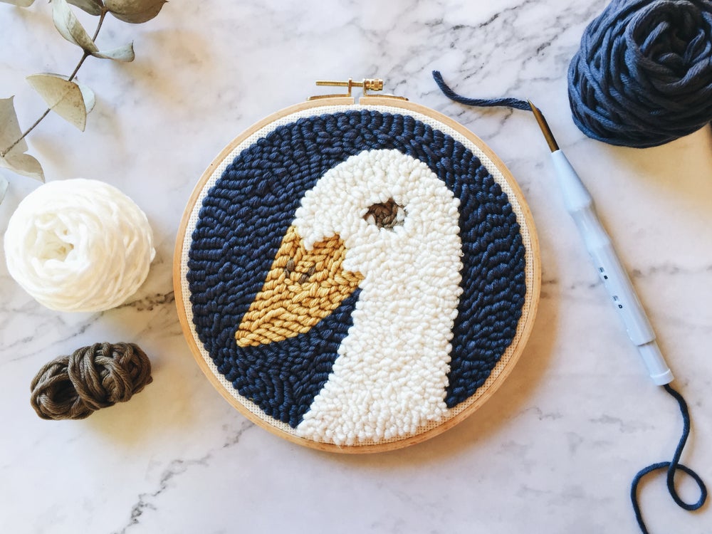 Punch needle start kit - Goose