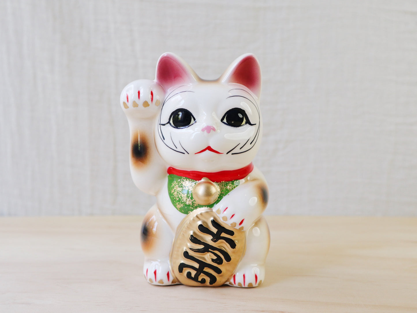 Japanese Ceramic Beckoning Cat (Right Hand)